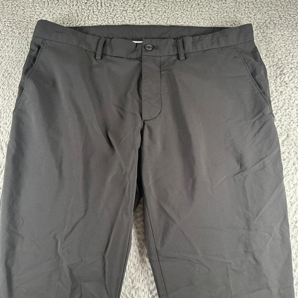 J.Lindeberg Pants Mens‎ 36x30 Black Slim Stretch Tech Chino Golf Performance